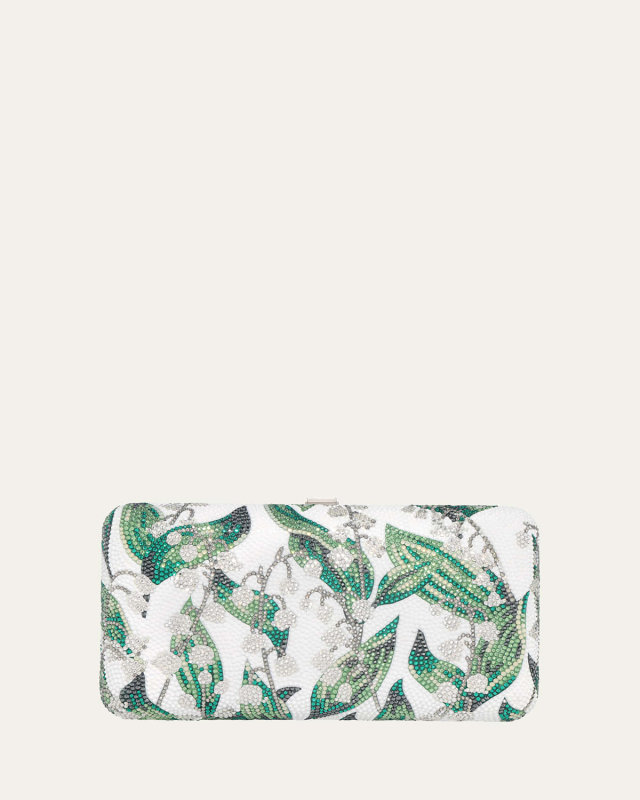 Lily of the Valley Crystal Clutch Bag